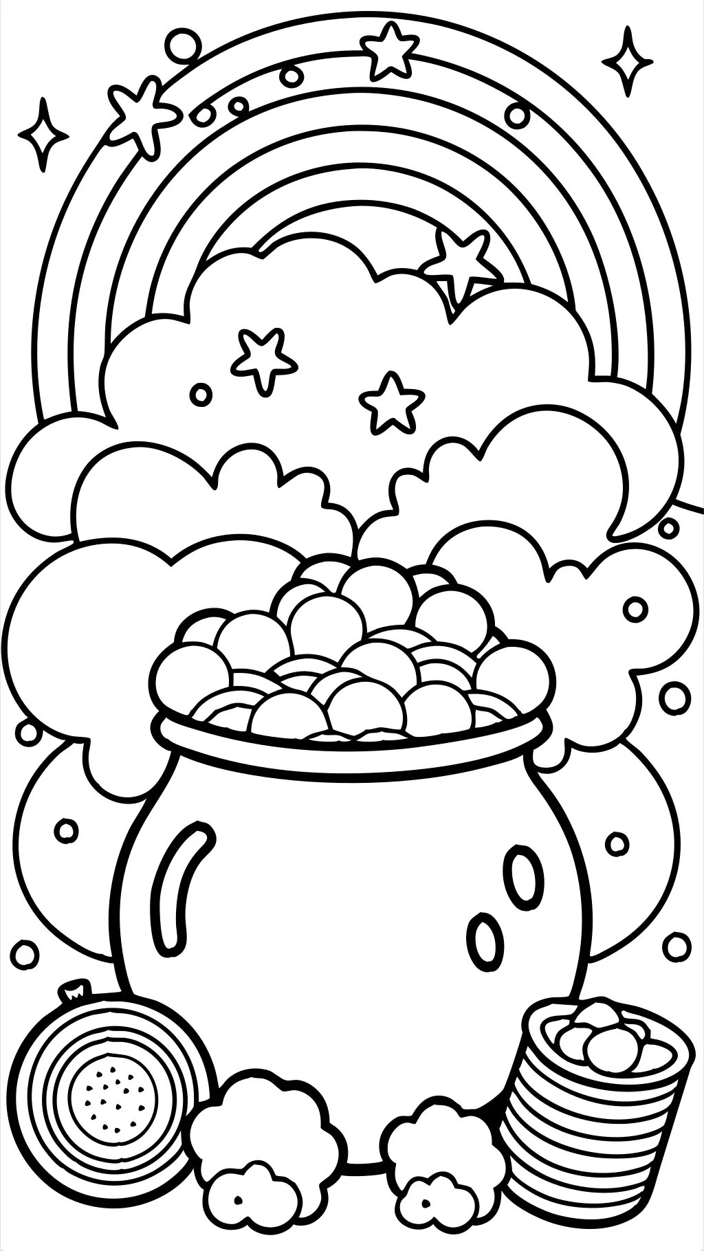 pot of gold coloring page